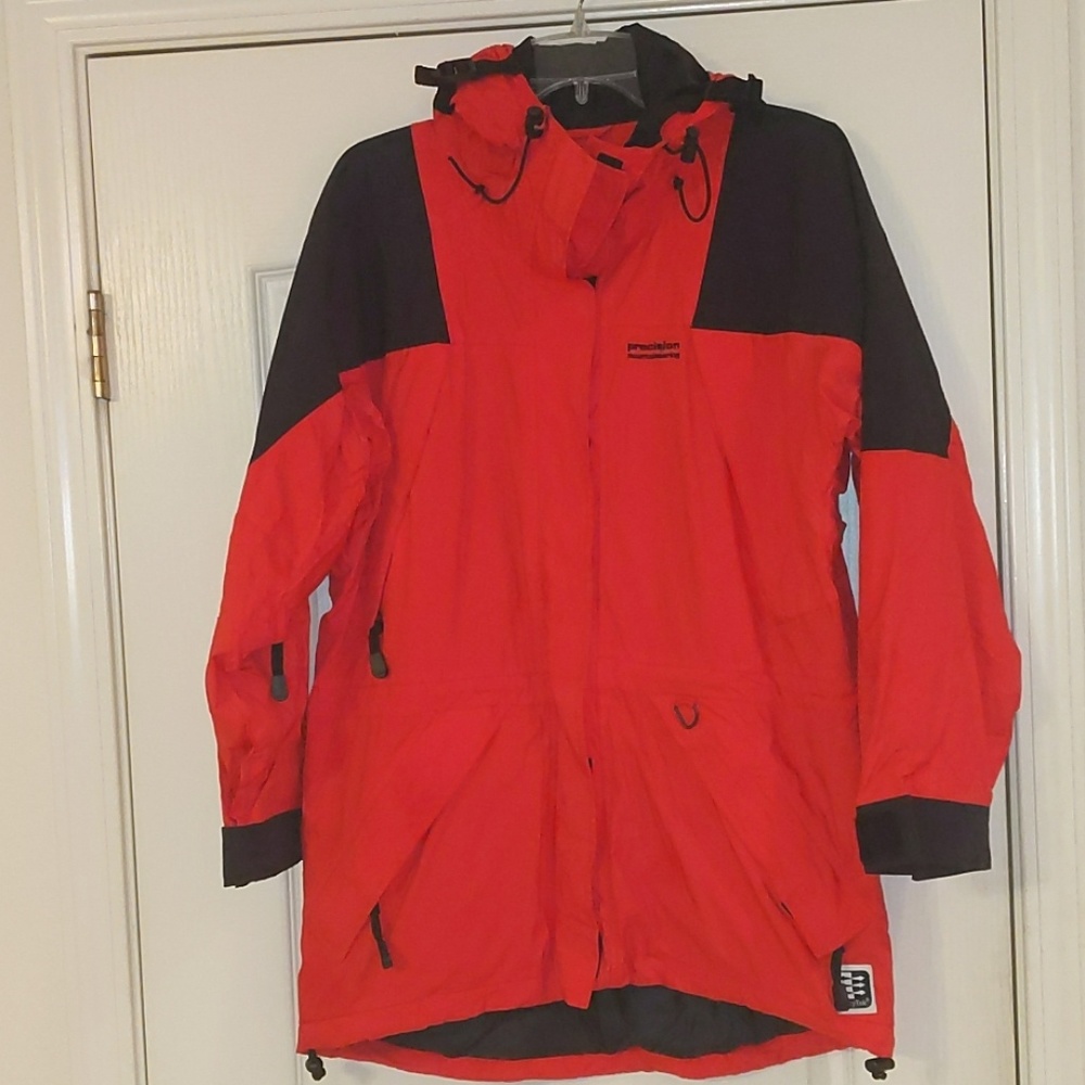 Precision Mountaineering Blk/Red jacket. SIZE M